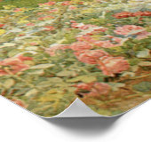 Engelse tuin, Rozen en Pinks door Elgood Poster (Hoek)