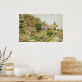 Engelse tuin, Rozen en Pinks door Elgood Poster (Keuken)