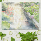 Engelse tuin theedoek (Gevouwen)