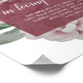 Engelse Tuin Trouwherdenkingsbord Poster (Hoek)