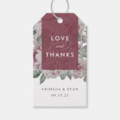 Engelse tuinbruiloft Hartelijk dank Cadeaulabel (Voorkant)