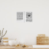 Engelse vertaling van "De Ludo Saccorum" Poster (Keuken)