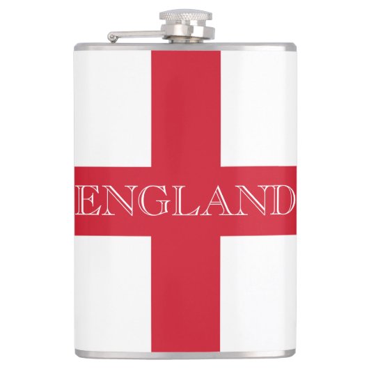 Engelse vlag Engeland flant Heupfles (Voorkant)