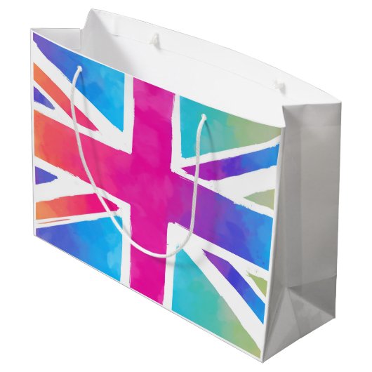 Engelse vlag groot cadeauzakje (Achterkant Gekanteld)