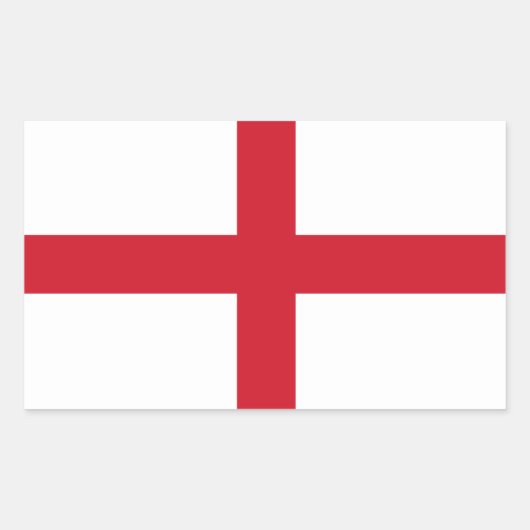 Engelse vlag rechthoekige sticker (Voorkant)
