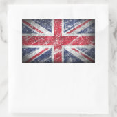 Engelse vlag rechthoekige sticker (Tas)