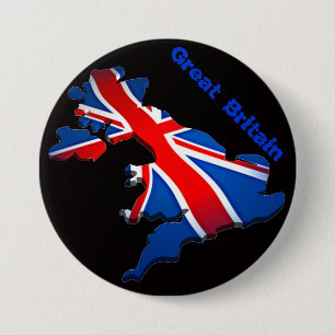 engelse vlag ronde button 7,6 cm