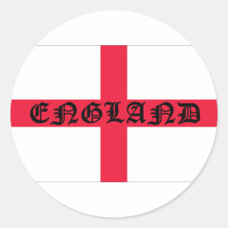 Engelse vlag ronde sticker