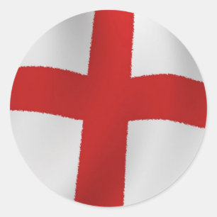 Engelse vlag ronde sticker