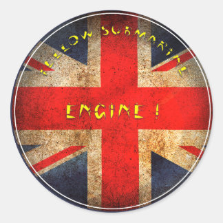 Engelse vlag ronde sticker