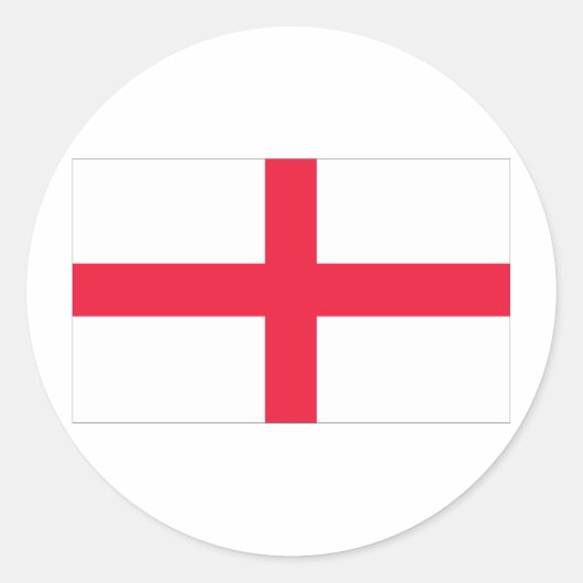 Engelse vlag ronde sticker (Voorkant)