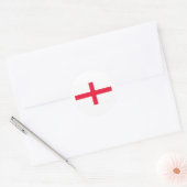 Engelse vlag ronde sticker (Envelop)