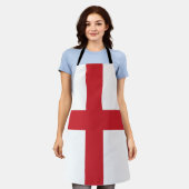 Engelse vlag  schort (Gedragen)