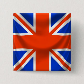 engelse vlag vierkante button 5,1 cm