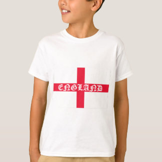 Engelse vlag Witte tekst T-shirt
