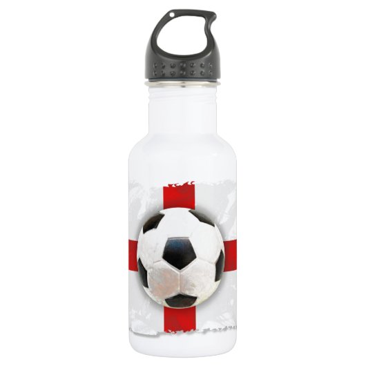 Engelse voetbalster waterfles (Voorkant)