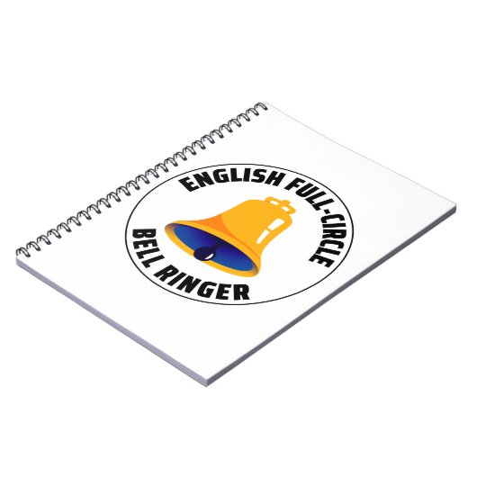 Engelse volledige Cirkel Bell Ringer Ringingverzam Notitieboek (Linkerzijde)