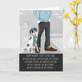 Engelse wijzer uit de Dog Vaderdag Kaart (Gele Bloem)