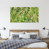 engelse wilde bloemweide canvas afdruk (Insitu (Slaapkamer))