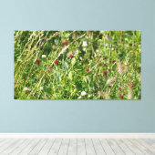 engelse wilde bloemweide canvas afdruk (Insitu (Houten vloer))
