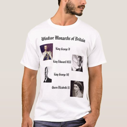 Engelse windmolenmonarchs t-shirt (Voorkant)