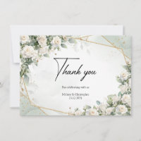 Engelse witte rozen eucalyptus groen en goud