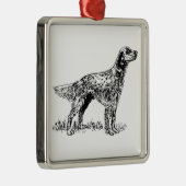 engelse zetter metalen ornament (Rechts)