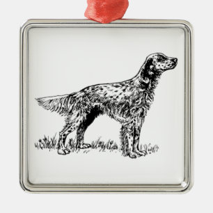 engelse zetter metalen ornament