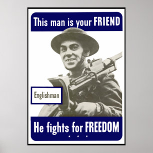 Engelsman — Dit Man is je vriend — grens Poster