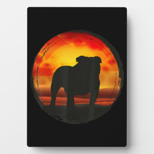 Engelstalige bulledog Gifts for Women Mannen Kinde Fotoplaat
