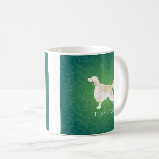 Engelstalige schrijfster bedankt Silhouette Koffiemok (Voorkant rechts)