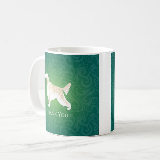 Engelstalige schrijfster bedankt Silhouette Koffiemok (Voorkant links)