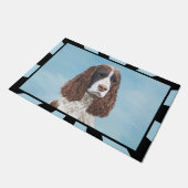 Engelstalige spaniel-schilderkunst deurmat (Schuin)