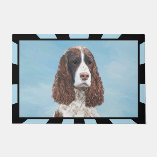 Engelstalige spaniel-schilderkunst deurmat (Voorkant)