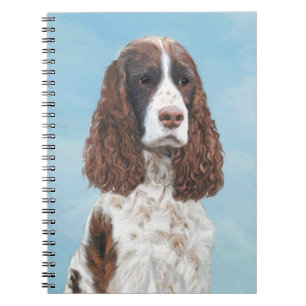 Engelstalige spaniel-schilderkunst notitieboek