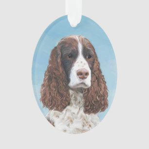 Engelstalige spaniel-schilderkunst ornament
