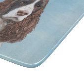Engelstalige spaniel-schilderkunst snijplank (Hoek)