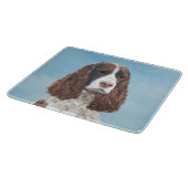 Engelstalige spaniel-schilderkunst snijplank (Hoek)