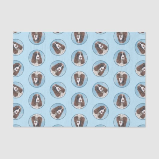 Engelstalige spaniel-schilderkunst tissuepapier (Voorkant)