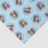 Engelstalige spaniel-schilderkunst tissuepapier (Detail)