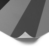 Engelstalige vlag Black Gray Poster (Hoek)