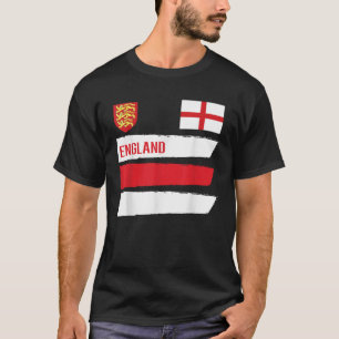 Engelstalige vlag Engels Football Voetbal Mannen V T-shirt