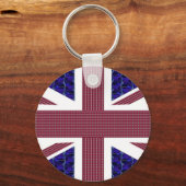 Engelstalige vlag, vlag van Groot-Brittannië Sleutelhanger (Voorkant)
