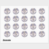 Engelstickers door Molly Harrison Fantasy Art Ronde Sticker (Vel)