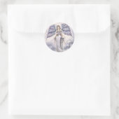 Engelstickers door Molly Harrison Fantasy Art Ronde Sticker (Tas)
