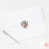 ENGELVIS VIERKANTE STICKER (Envelop)