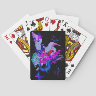 engelvleugels en vlinders pokerkaarten