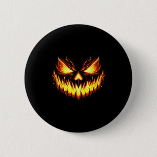 Engenge Jack O Lantern Gesneden Pompoen Gezicht Ha Ronde Button 5,7 Cm