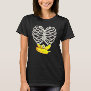 Engereng Skeleton Vrouwen Halloween Schedel Ribben T-shirt