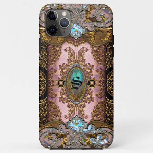 Enghelryste French Beauful Chic Monogram Case-Mate iPhone Case (Achterkant)